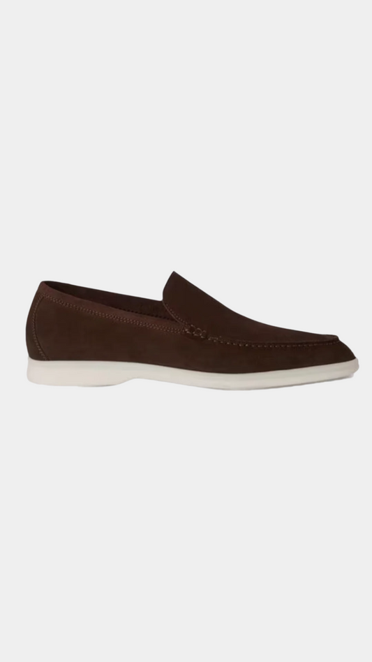 Elegant Chocolate Yacht Loafers